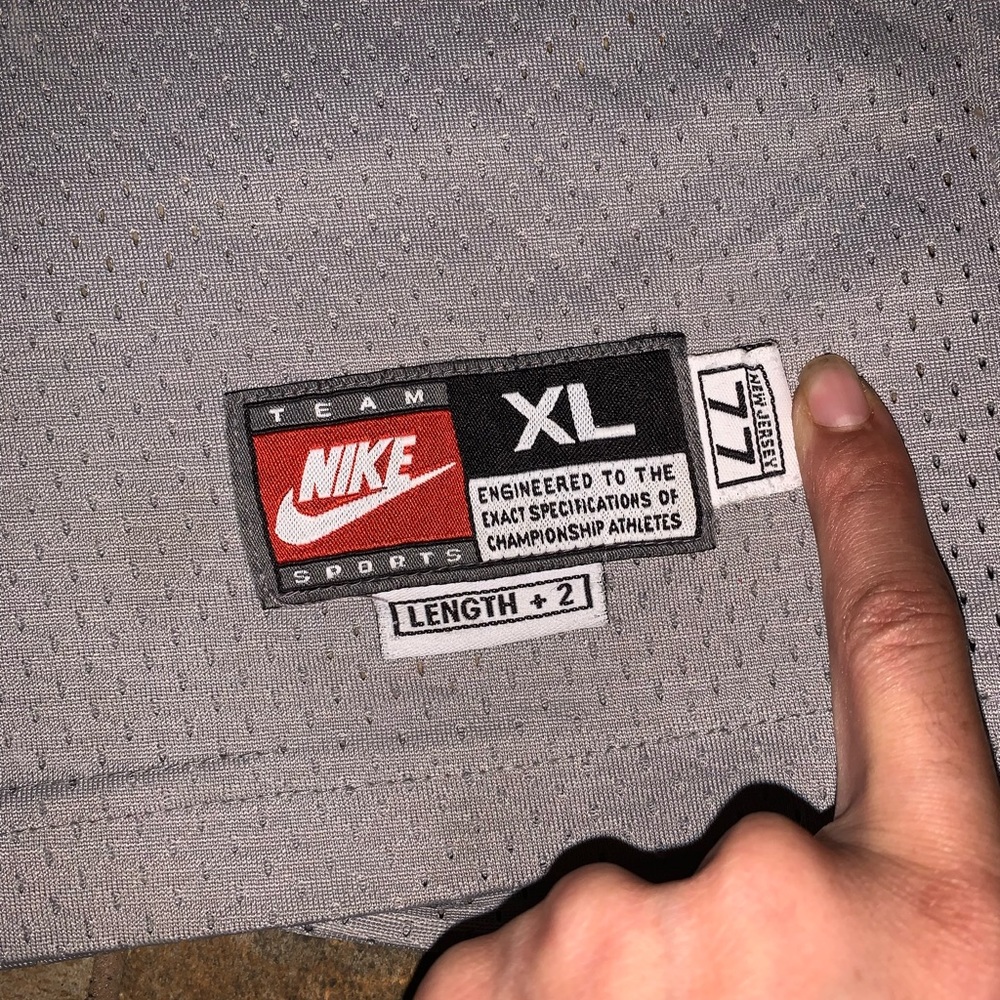 Nike nba Kidd #5 jersey youth xl grey unisex